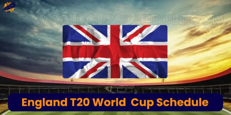 England T20 World Cup 2026 Schedule