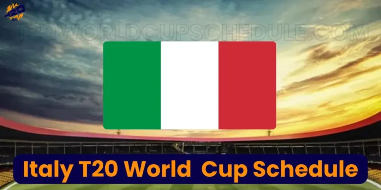 Italy T20 World Cup Schedule 2026
