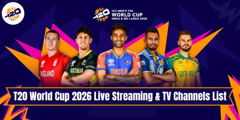T20 World Cup 2026 Live Streaming & TV Channels List